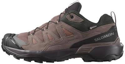 Salomon X ULTRA 360 LEATHER GORE-TEX Lage Wandelschoen Dames Cognac/Peppercorn/Black 8,5