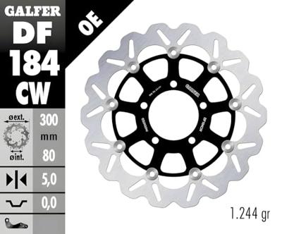 GALFER golf remschijf "df184 rotor brake rotors swimming