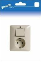 Stroomlijn Inbouw combinatie RA PEHA wissel creme - 6602022 - thumbnail