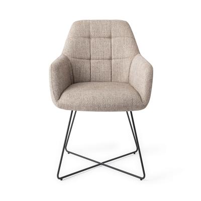 Jesper Home Noto eetkamerstoel Biscuit Beach cross black
