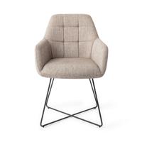 Jesper Home Noto eetkamerstoel Biscuit Beach cross black - thumbnail