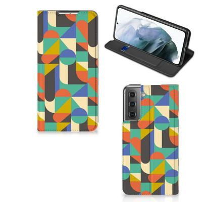 Samsung Galaxy S21 FE | Hoesje met Magneet | Funky Retro