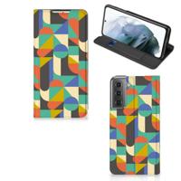 Samsung Galaxy S21 FE | Hoesje met Magneet | Funky Retro - thumbnail