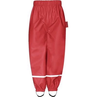 Playshoes regenbroek fleece gevoerd Uni Rood-140
