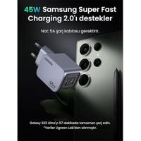 UGREEN Nexode Pro Laadadapter 45 W USB-C bus, USB-C bus Grijs Binnen - thumbnail