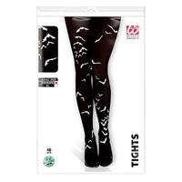 Panty zwart met vleermuizen - thumbnail