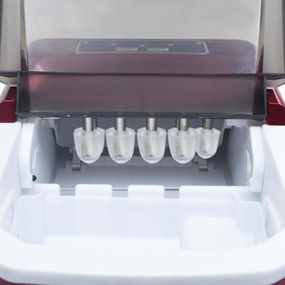 VidaXL Ijsblokjesmachine 1,4 l 15 kg/24 u rood