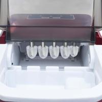 VidaXL Ijsblokjesmachine 1,4 l 15 kg/24 u rood - thumbnail
