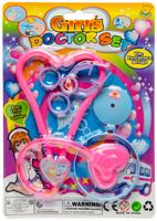LG Imports dokterset meisjes 15 x 21 cm roze/blauw/paars 3 delig - thumbnail