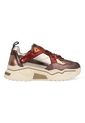 DWRS Pluto bordeaux brown sneakers Leer Dames