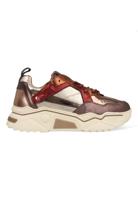 DWRS Pluto bordeaux brown sneakers Leer Dames - thumbnail