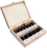 Frezenset HM 8mm in houten kist (12-dlg) - thumbnail