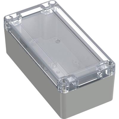 TRU COMPONENTS 6U07160806139 TC-13865140 Industriële behuizing 160 x 80 x 60 Polycarbonaat Lichtgrijs, Transparant 1 stuk(s)