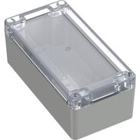 TRU COMPONENTS 6U07160806139 TC-13865140 Industriële behuizing 160 x 80 x 60 Polycarbonaat Lichtgrijs, Transparant 1 stuk(s) - thumbnail