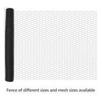 VidaXL Hexagon hek grijs 1 x 100 m pvc - thumbnail