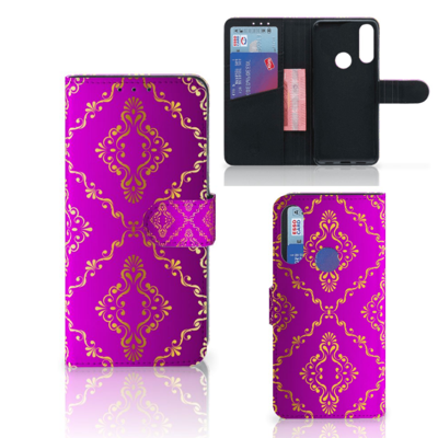Wallet Case Alcatel 1S 2020 Barok Roze Wallet Case Alcatel 1S 2020 Barok Roze