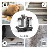 JOCCA Stofzuiger en Vlekverwijderaar - 500W - 12000Pa - 1800ml - Zwart/Wit - thumbnail