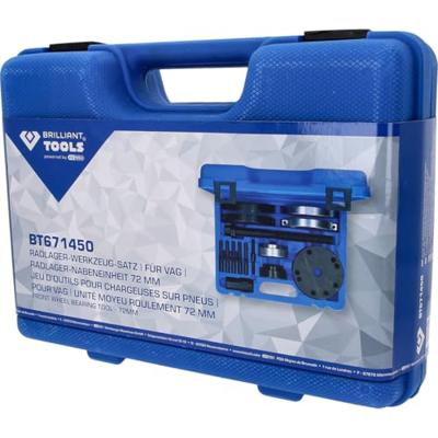 Brilliant Tools BT671450 Wiellagergereedschapsset, voor VAG, wiellager-naafeenheid 72 mm Brilliant Tools BT671450 Wiellagergereedschapsset, voor VAG, wiellager-naafeenheid 72 mm