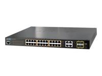 Planet GS-4210-24P4C netwerk-switch Managed L2/L4 Gigabit Ethernet (10/100/1000) Power over Ethernet (PoE) 1U Blauw - thumbnail