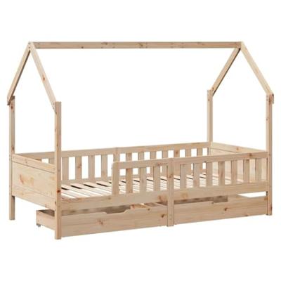 Kinderbedframe met lades 80x200 cm massief grenenhout Kinderbedframe met lades 80x200 cm massief grenenhout