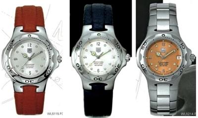 Horlogeband Tag Heuer FC6114 Leder Rood 9mm