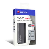 Verbatim Vx500 480 GB Externe SSD harde schijf USB-C 3.2 Gen 2 Space grijs 47443 - thumbnail