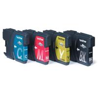Brother LC1100VALBP inktcartridge 4 stuk(s) Origineel Zwart, Cyaan, Magenta, Geel - thumbnail