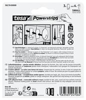 tesa Black Hooks S Powerstrips kleefhaak klein vierkant (b x h) 14 mm x 34 mm Zwart Inhoud: 3 stuk(s) - thumbnail