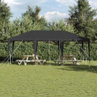 Partytent Antraciet en Wit 600 x 400 x 266 cm - thumbnail