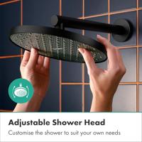 hansgrohe Activera S hoofddouche 240 - 1jet - EcoSmart - mat zwart 28056670 - thumbnail