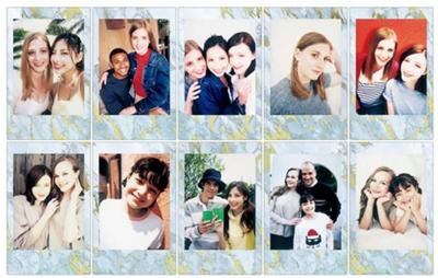 Fujifilm instax mini film blue marble