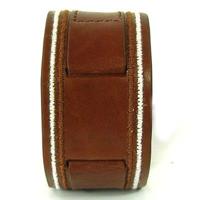 Fossil horlogeband JR8567 Leder Bruin + bruin stiksel - thumbnail