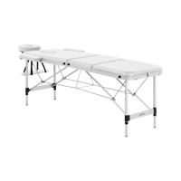 Inklapbare massagetafel - 185 x 60 x 59 cm - 180 kg - Wit - thumbnail