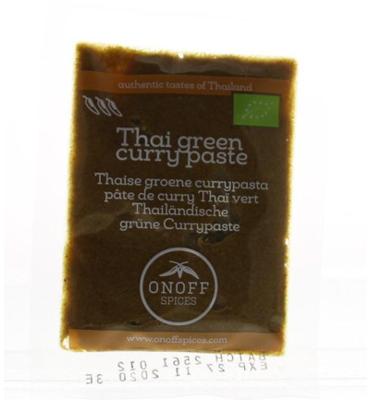 Thaise groene currypasta bio 50 Gram