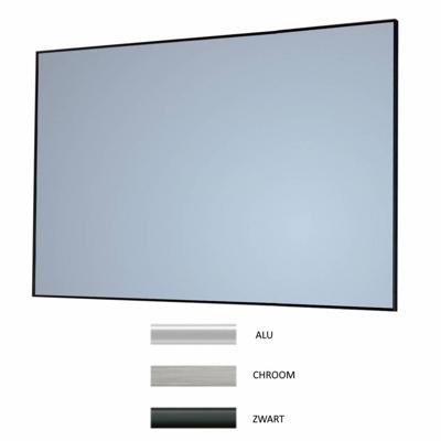 Badkamerspiegel Sanicare Q-Mirrors 65x70x2 cm Zwart Sanicare
