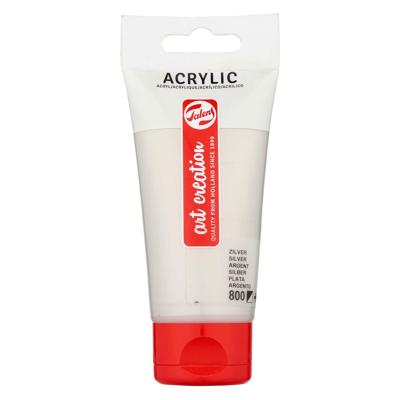 Talens art creation acrylverf tube 75ml zilver 800