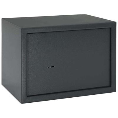 VidaXL Kluisdoos met slot donkergrijs 35 x 25 x 25 cm staal VidaXL Kluisdoos met slot donkergrijs 35 x 25 x 25 cm staal