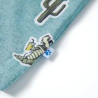 Kindershirt 128 gemleerd lichtgroen - thumbnail