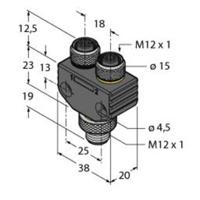 Turck 6930567 Sensor/actuator verdeler en adapter 1 stuk(s) - thumbnail