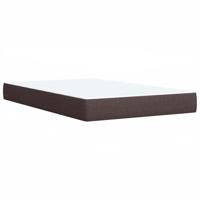 Boxspring met matras stof donkerbruin 140x200 cm - thumbnail
