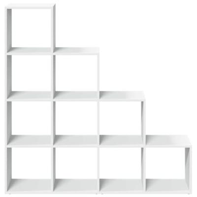 Kamerscherm / boekenkast 4-laags 131,5x29x131,5 cm hout wit