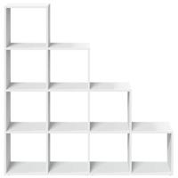 Kamerscherm / boekenkast 4-laags 131,5x29x131,5 cm hout wit - thumbnail