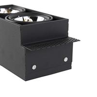 QAZQA Set van 6 inbouwspots zwart GU10 AR70 trimless 2-lichts - Oneon - thumbnail