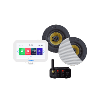 Music Center Set Aquasound N-Joy Met Speakerset Van Rumba Wit Aquasound