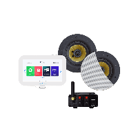 Music Center Set Aquasound N-Joy Met Speakerset Van Rumba Wit Aquasound - thumbnail