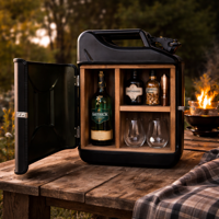 Jerrycan Bar Gin - Zwart - Leuk voor in de mancave - Uniek en Stijlvol - Perfect voor de ginliefhebbers - Exclusief drank - thumbnail