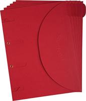 Smartfolder geperforeerde opbergmappen A4 Rood 6 stuks - thumbnail