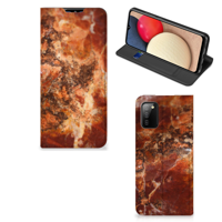 Samsung Galaxy M02s | A02s | Standcase | Marmer Bruin - thumbnail