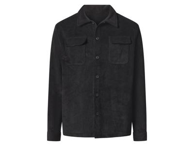 esmara Men Corduroy heren overshirt (Zwart, S)