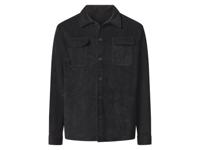 esmara Men Corduroy heren overshirt (Zwart, S) - thumbnail
